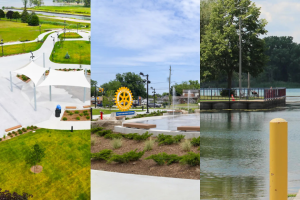 LaSalle Ontario waterfront at LaSalle Landing with The Loop and Rotary Circle